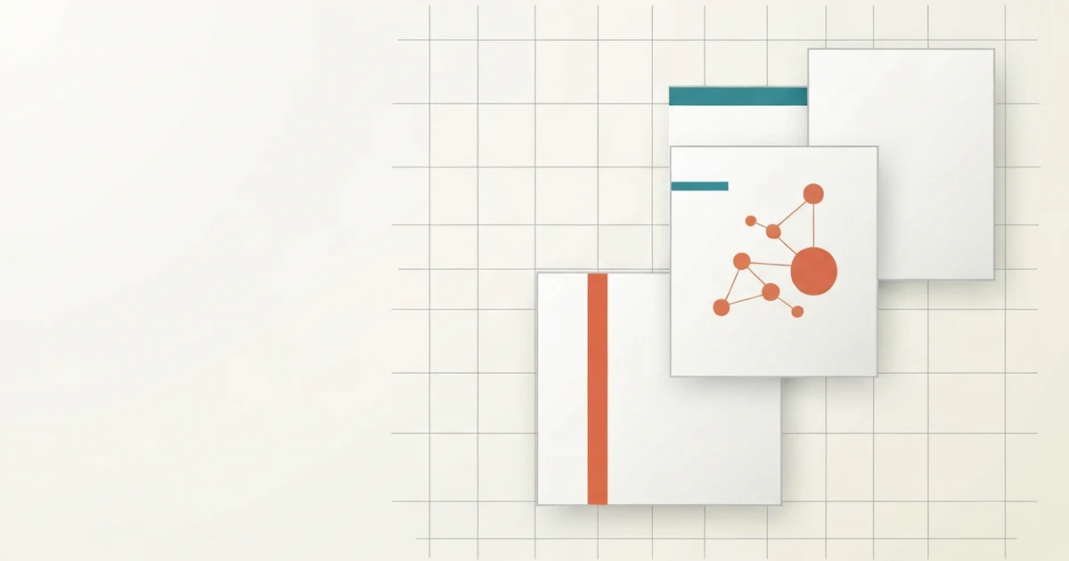 Geometric architectural composition representing collaborative idea development — Four Signals Ideas